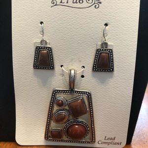 DIY Medallion and earring set